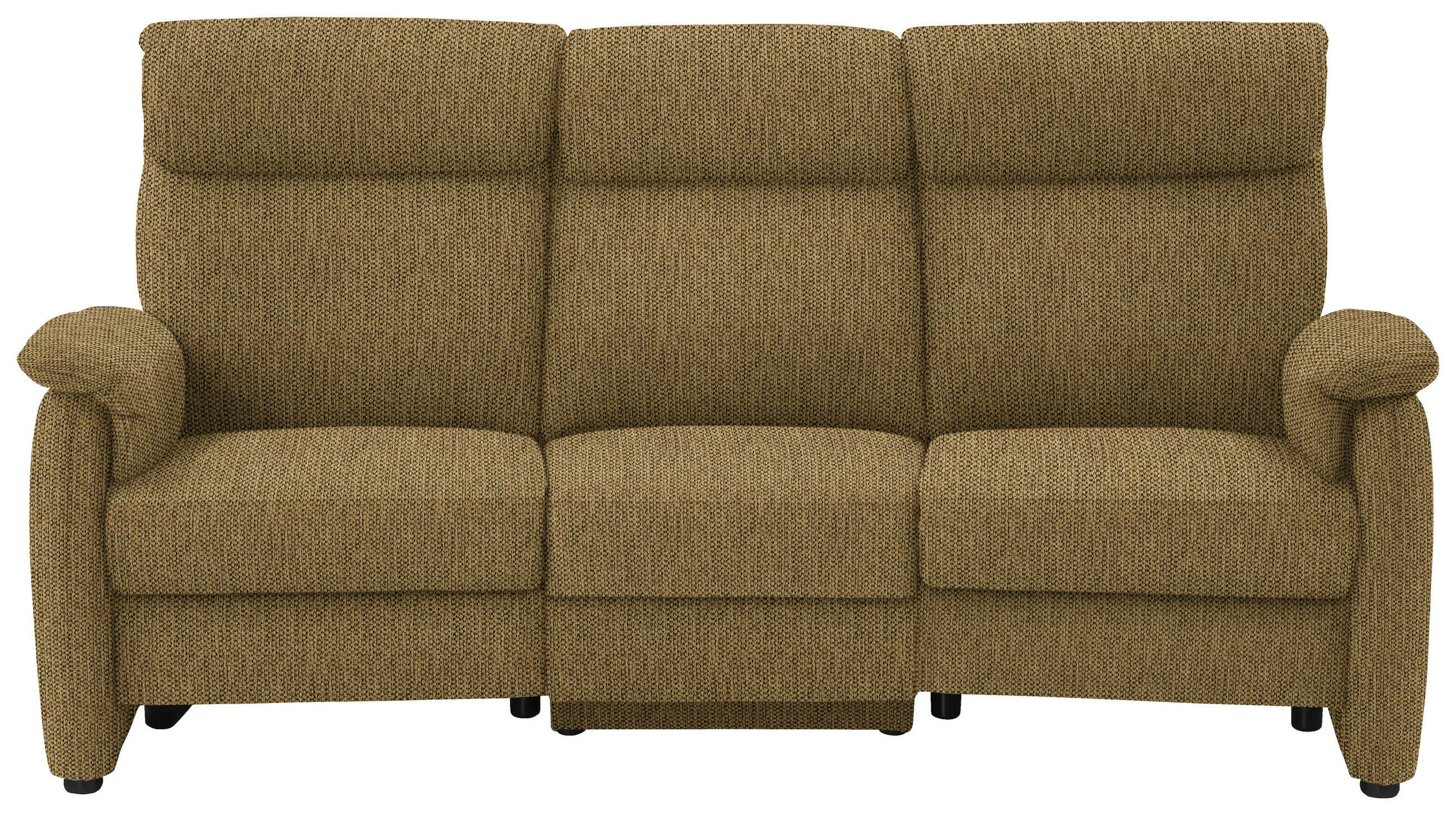 TRAPEZSOFA in Flachgewebe Messingfarben  - Messingfarben/Schwarz, Konventionell, Textil/Metall (219/107/97cm) - Pure Home Comfort