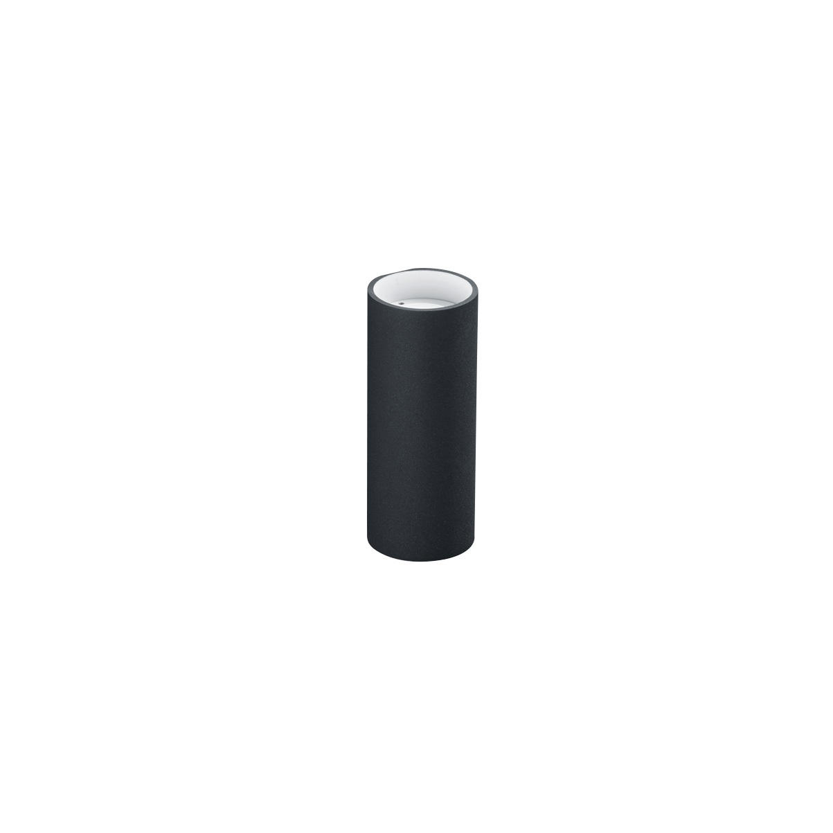 AUßENWANDLEUCHTE Swift 7,5/18 cm - Graphitfarben, Design, Metall (7,5/18cm) - Helestra