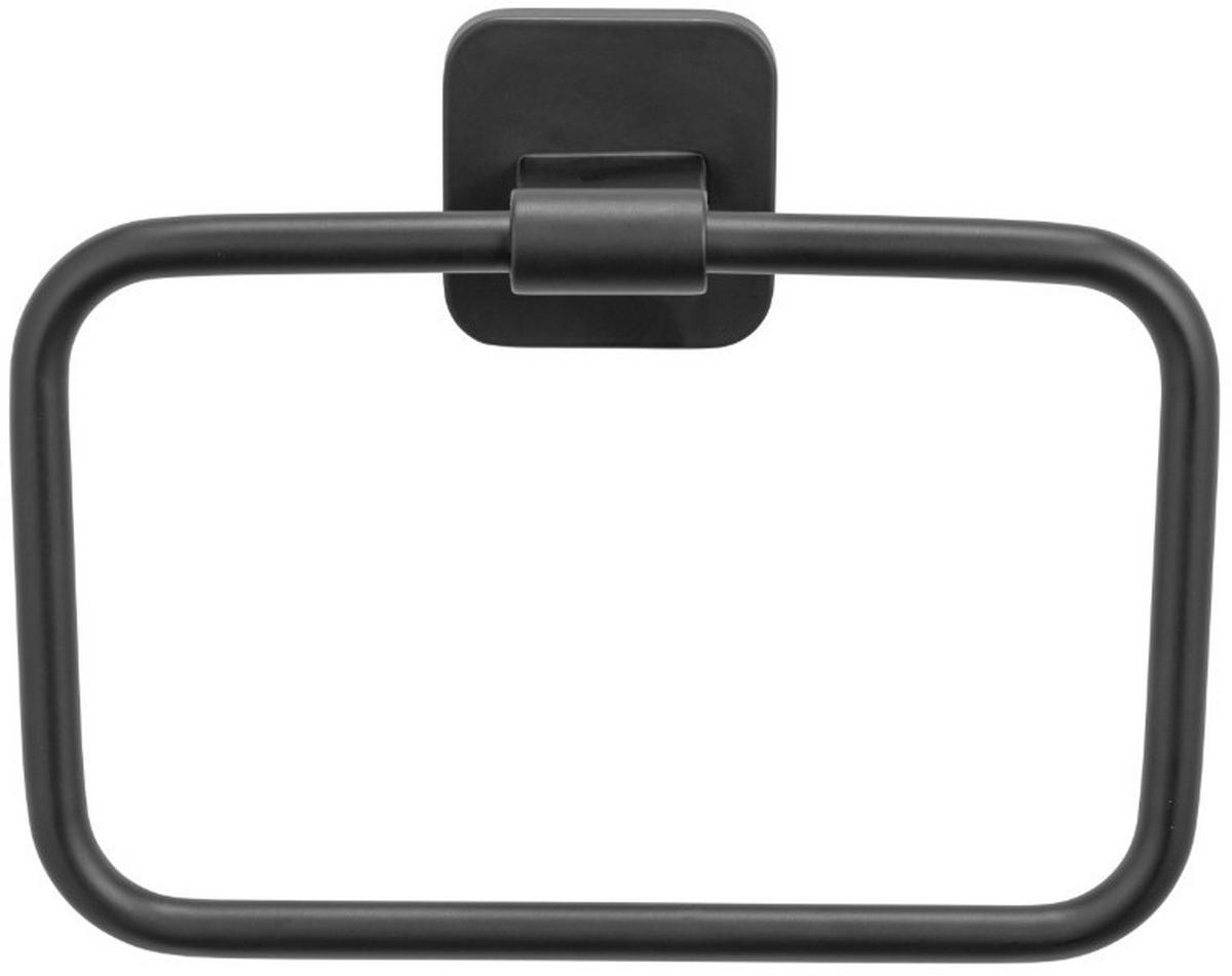 HANDTUCHHALTER Schwarz  - Schwarz, KONVENTIONELL, Metall (19/14,5/6cm) - Wenko