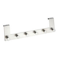 HAKENLEISTE  in Edelstahlfarben  - Edelstahlfarben, Basics, Metall (39/7,7/10,8cm) - Wenko