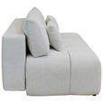 BOXSPRINGSOFA in Chenille Ecru  - Ecru/Schwarz, MODERN, Kunststoff/Textil (210/72/105cm) - Cantus