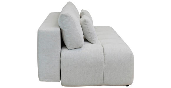 BOXSPRINGSOFA in Chenille Ecru  - Ecru/Schwarz, MODERN, Kunststoff/Textil (210/72/105cm) - Cantus