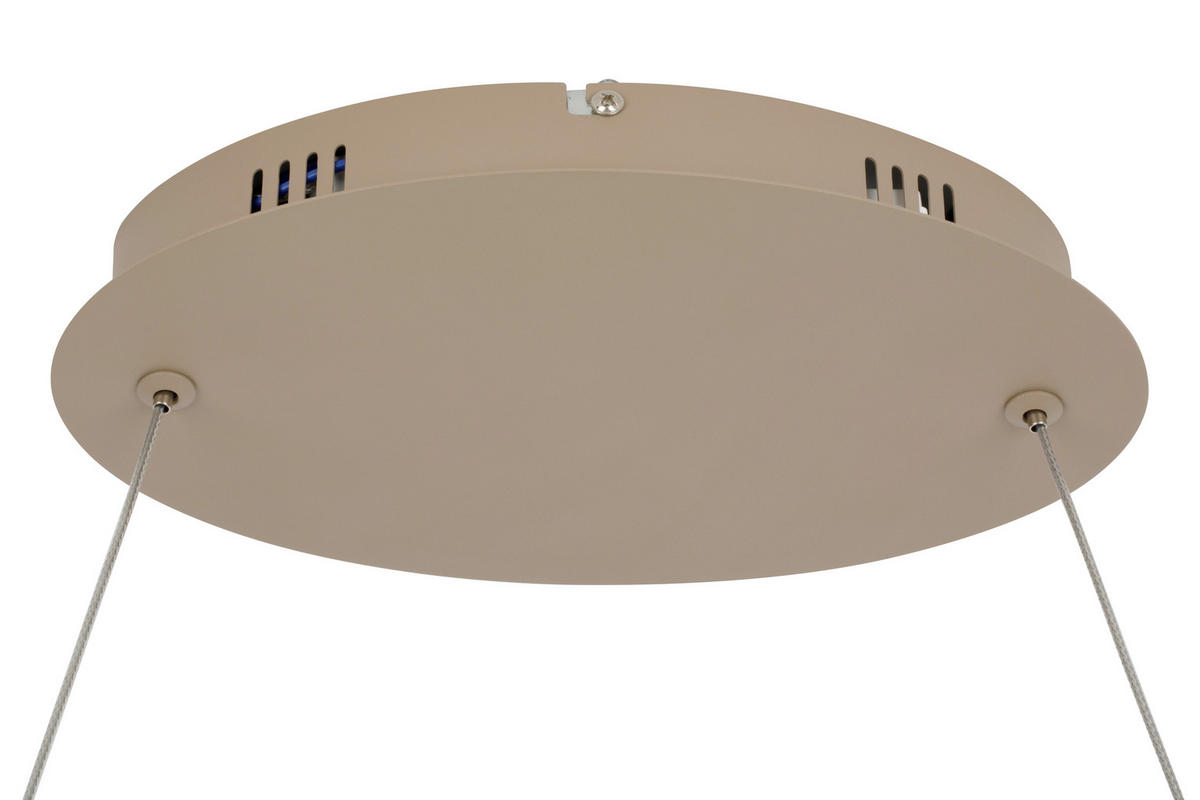 LED-HÄNGELEUCHTE Makarsa 120/38/150 cm   - Hellbraun, Design, Kunststoff/Metall (120/38/150cm) - Dieter Knoll