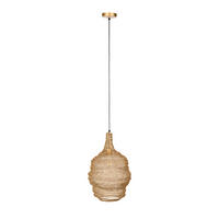HÄNGELEUCHTE PENDANT LAMP LENA M BRASS - Messingfarben, Design, Metall (37/155cm) - Zuiver