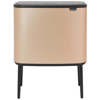 KOŠ ZA SMETI - zlate barve, Basics, umetna masa (54/68/31.5cm) - Brabantia