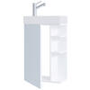 WASCHTISCHKOMBI 40 cm  - Weiss, Modern, Keramik/Holzwerkstoff (40cm) - MID.YOU
