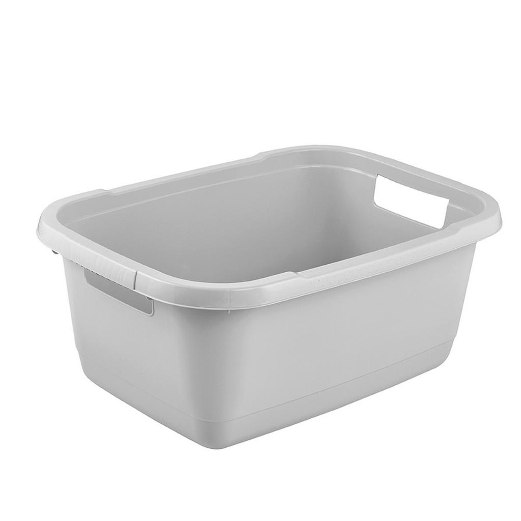 Wäschekorb Aenna Grau, 55x40x23 Cm