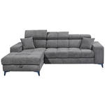 ECKSOFA Anthrazit Chenille  - Anthrazit/Schwarz, KONVENTIONELL, Kunststoff/Textil (172/268cm) - Carryhome