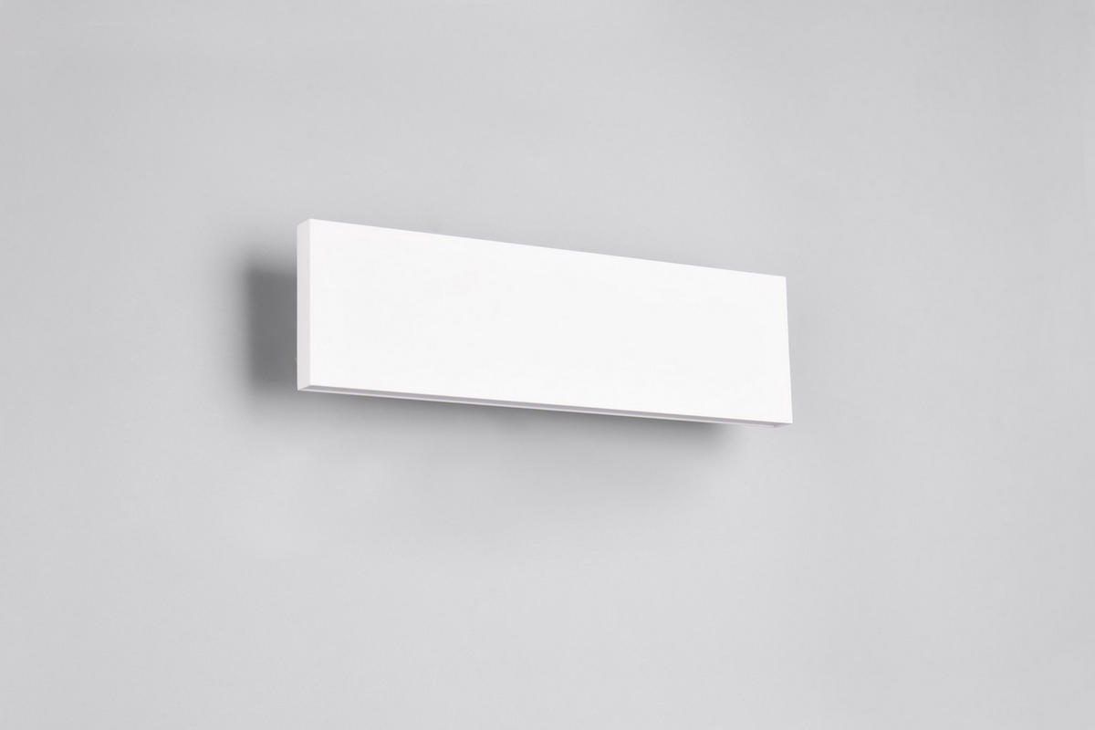 LED-WANDLEUCHTE - Weiss, Design, Kunststoff/Metall (28/8/4,5cm) - Novel