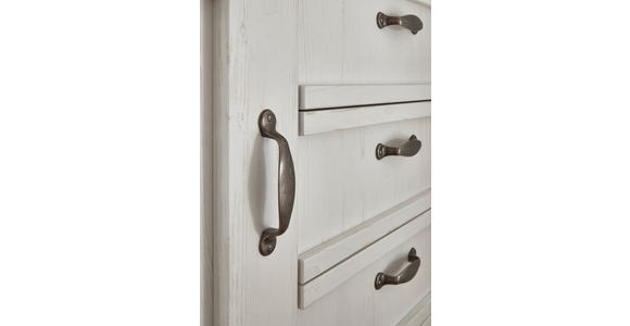 KOMMODE , 117/86/41 cm, 4 Schublade(n)  - Silberfarben/Eiche Artisan, LIFESTYLE, Holzwerkstoff/Metall (117/86/41cm) - Landscape
