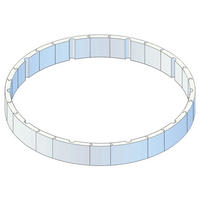 POOL-ISOLATIONSSET 550 cm  - Weiß, Basics, Kunststoff (550cm)