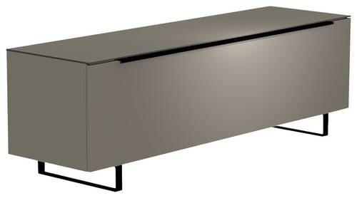 LOWBOARD Grau, Schwarz  160/51/45 cm  - Schwarz/Grau, Design, Glas/Holzwerkstoff (160/51/45cm) - Moderano