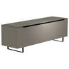 LOWBOARD Grau, Schwarz  160/51/45 cm  - Schwarz/Grau, Design, Glas/Holzwerkstoff (160/51/45cm) - Moderano