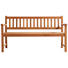 GARTENBANK Eukalyptusholz massiv - Naturfarben, Design, Holz (159/88/60cm) - Ambia Garden