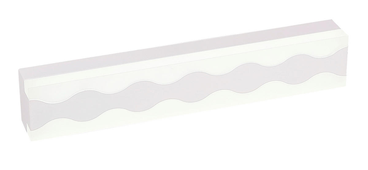 LED-WANDLEUCHTE Front   - Weiß, Design, Metall (5/39.5/7cm)