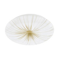 STROPNÉ LED SVIETIDLO, 31/6 cm  - biela/zlatá, Design, kov/plast (31/6cm) - Eglo