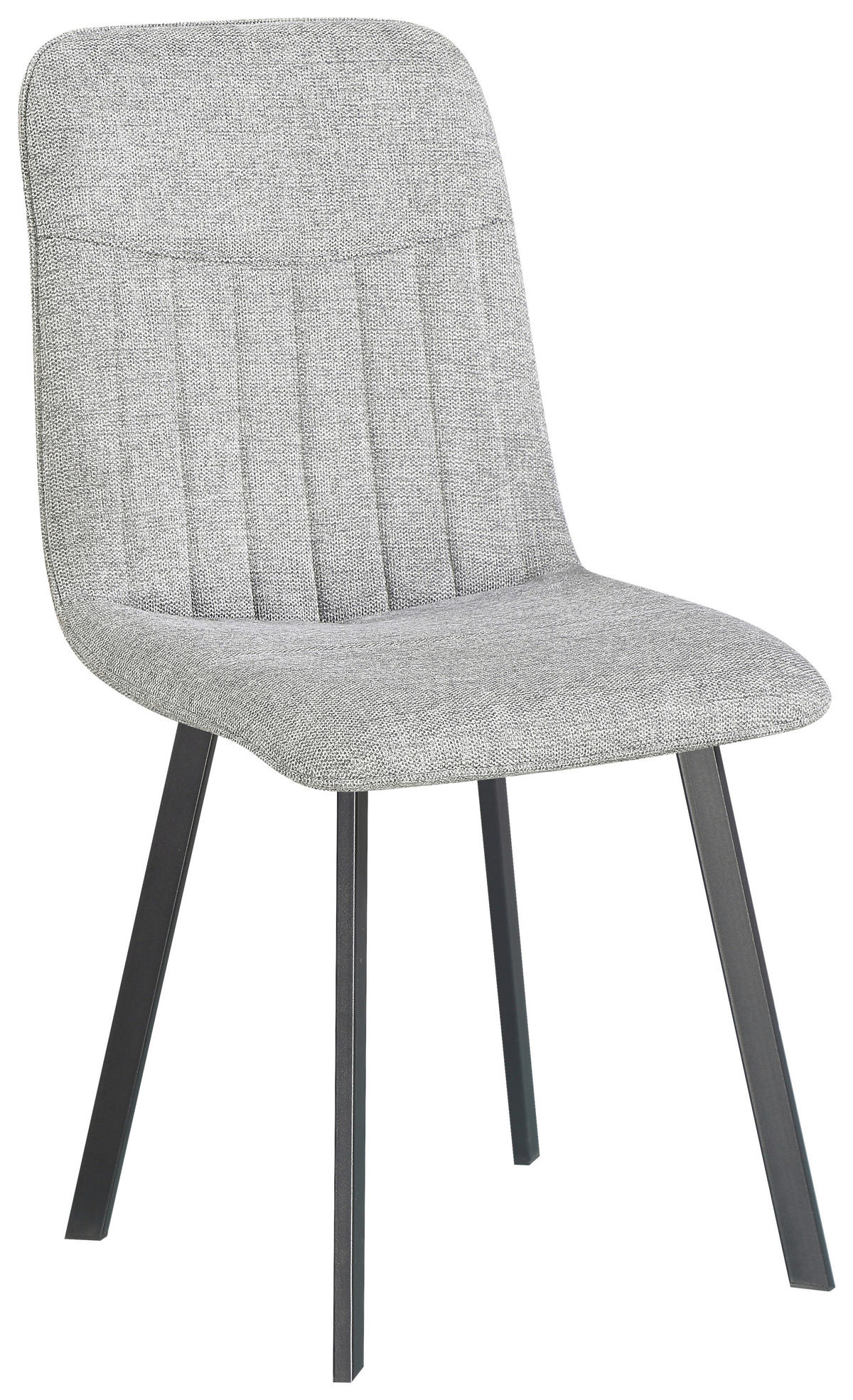 TISCHGRUPPE Weiß, Hellgrau  - Hellgrau/Weiß, KONVENTIONELL, Textil/Metall (140/46/75/88/80/57cm) - MID.YOU