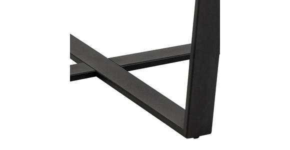 ESSTISCH in Holzwerkstoff 110/110/75 cm - Schwarz/Braun, Design, Holzwerkstoff/Metall (110/110/75cm) - Carryhome