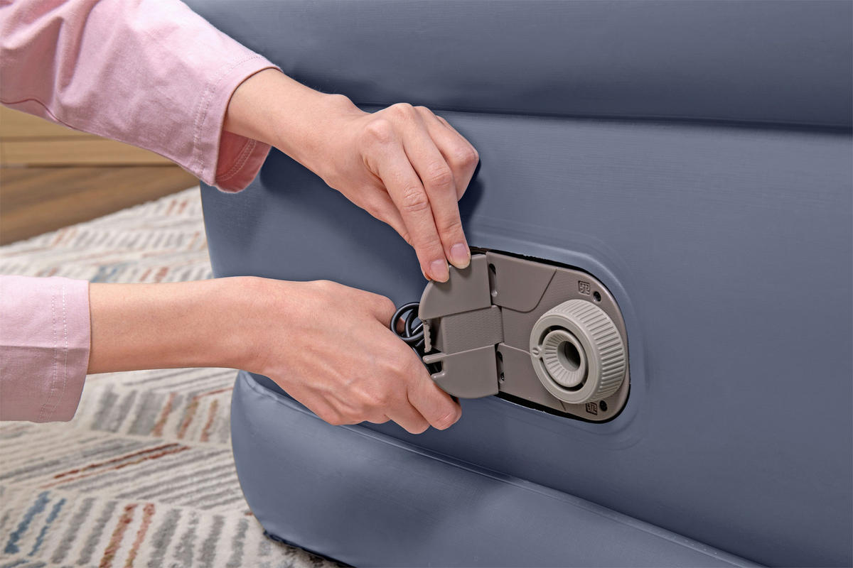 LUFTBETT TRITECH AIR 6713G Hellgrau, Hellblau  - Hellgrau/Hellblau, KONVENTIONELL, Kunststoff (191/97/51cm) - Bestway