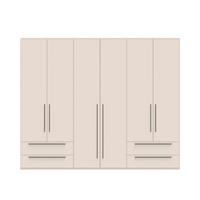 ORMAR SA KLASIČNIM VRATIMA  272/224/56 cm  - Dizajnerski, pločasti materijal (272/224/56cm)