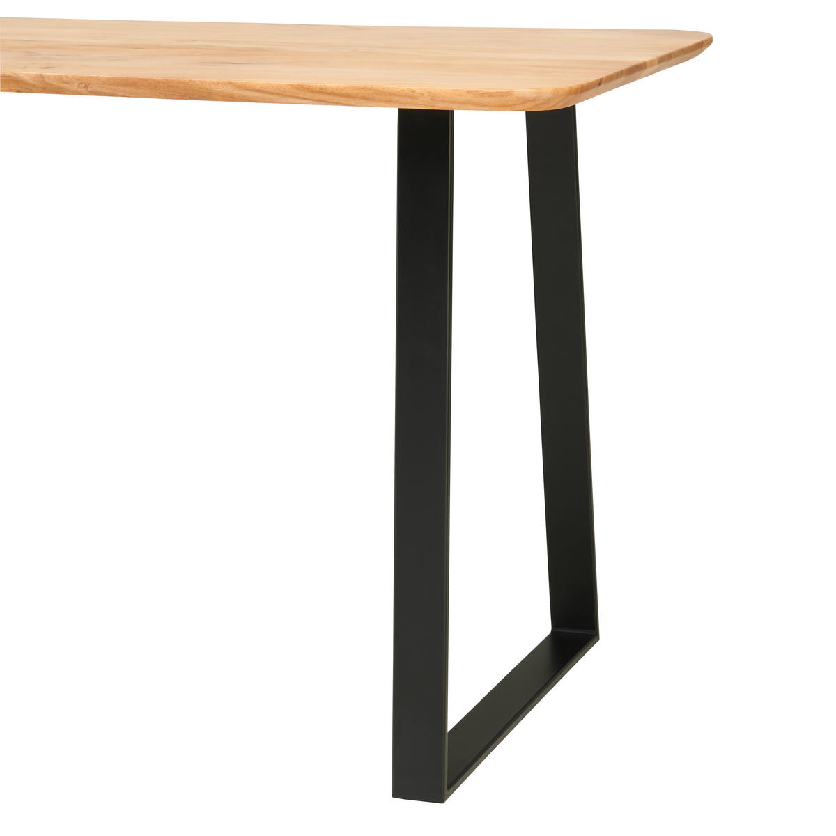 SCHREIBTISCH  in Schwarz, Akaziefarben  - Schwarz/Akaziefarben, MODERN, Holz/Metall (145/76/67cm) - MID.YOU