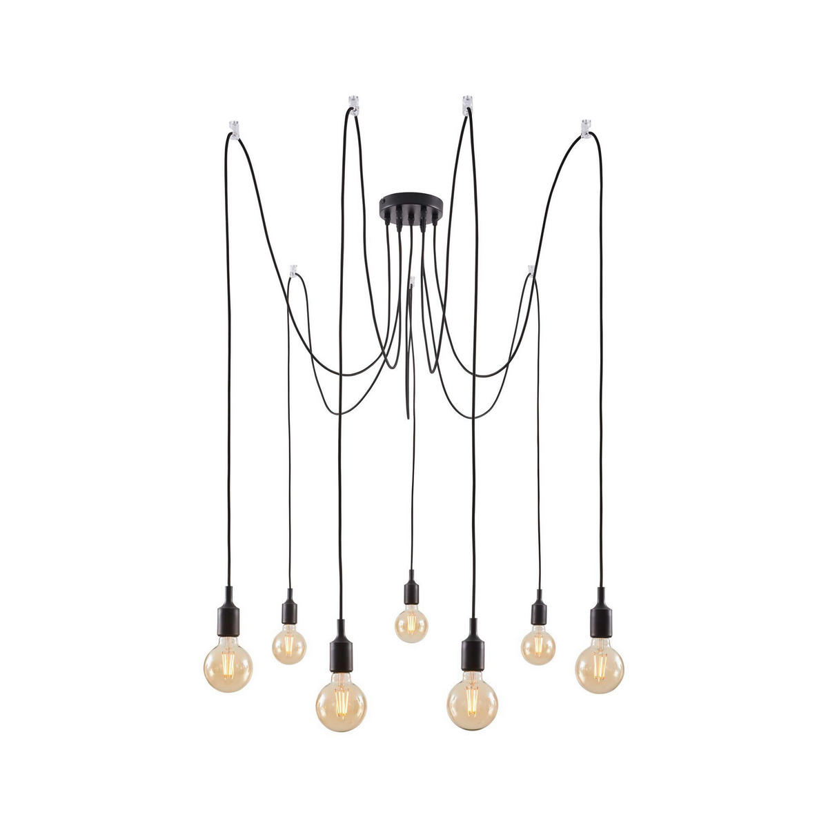 HÄNGELEUCHTE 15,0/200,0 cm  - Schwarz, Basics, Metall (15,0/200,0cm) - Paulmann