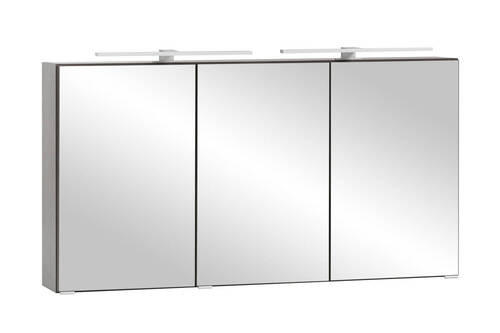 SPIEGELSCHRANK 120/64/20 cm  - Graphitfarben, Natur, Holzwerkstoff (120/64/20cm) - Xora