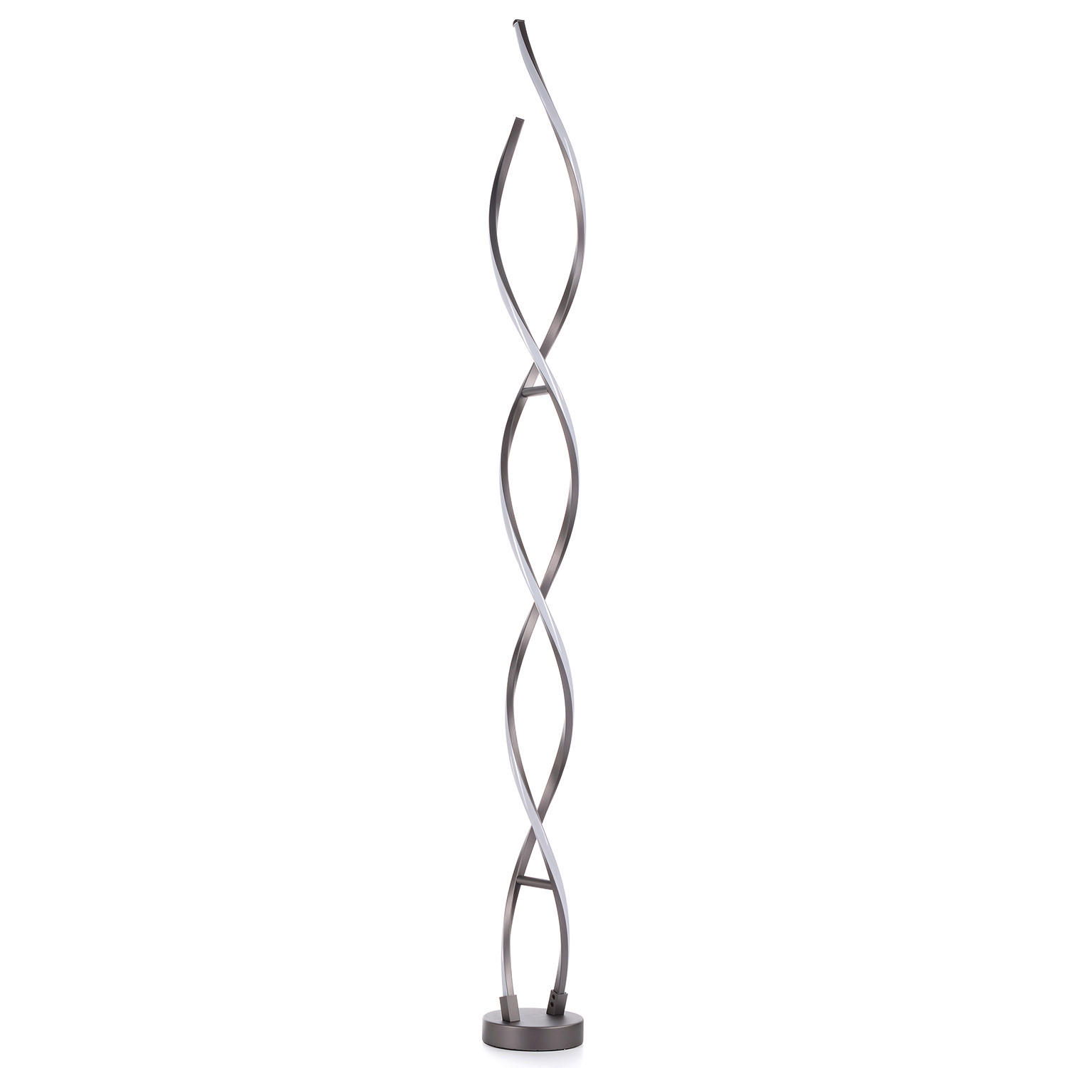 LED-STEHLEUCHTE 5097 DNA 15/15/150 cm - Titanfarben/Schwarz, Design, Kunststoff/Metall (15/15/150cm)