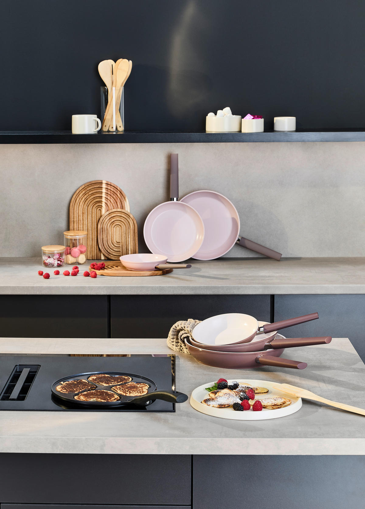 CREPESPFANNE 26 cm Keramikbeschichtung  - Schwarz, Trend, Kunststoff/Metall (26cm) - Homeware Profession.