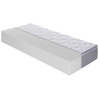 VISCOMATRATZE 90/200 cm Höhe ca. 30 cm  - Hellgrau/Weiß, Basics, Textil (90/200cm) - MID.YOU