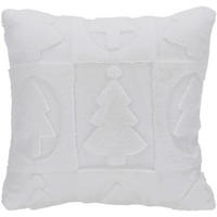 KISSENHÜLLE WHITE WINTER  - Weiß, KONVENTIONELL, Textil (48cm) - X-Mas