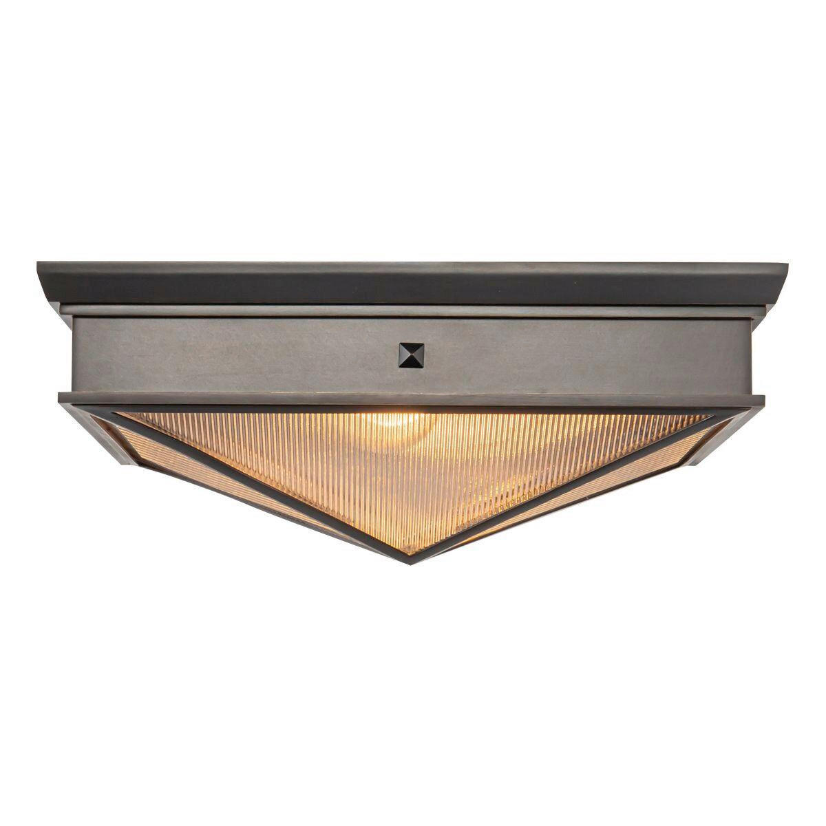 HÄNGELEUCHTE 14,2/37,1 cm  - Bronzefarben, KONVENTIONELL, Glas/Metall (14,2/37,1cm) - Elstead Lighting