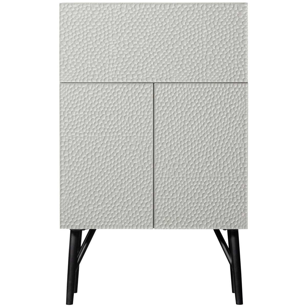 BAR in Grau  - Schwarz/Grau, Design, Holz/Metall (90/146/46cm) - Livetastic