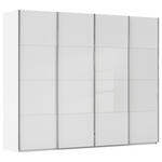 SCHWEBETÜRENSCHRANK  in Weiß  - Chromfarben/Weiß, KONVENTIONELL, Glas/Holzwerkstoff (271/223/68cm) - Novel