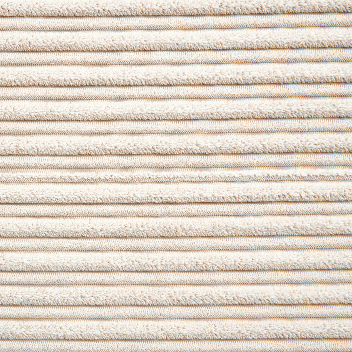 ECKSOFA Creme Cord  - Creme/Schwarz, KONVENTIONELL, Textil/Metall (173/276cm) - Carryhome
