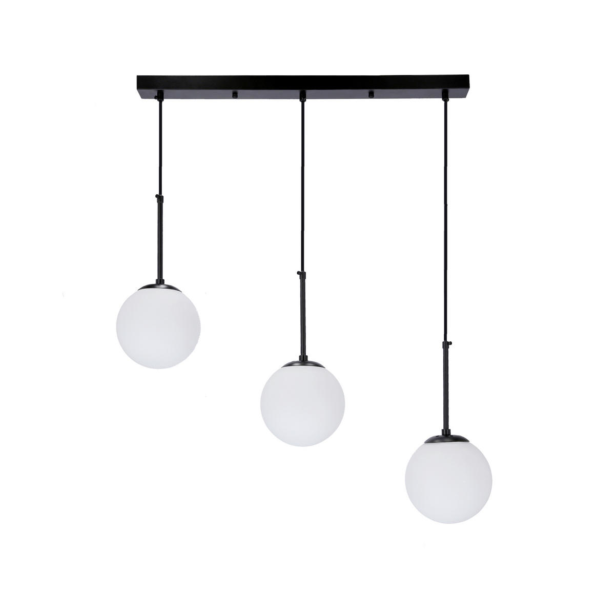 HÄNGELEUCHTE 67/15/150 cm  - Schwarz/Weiß, Basics, Metall (67/15/150cm)
