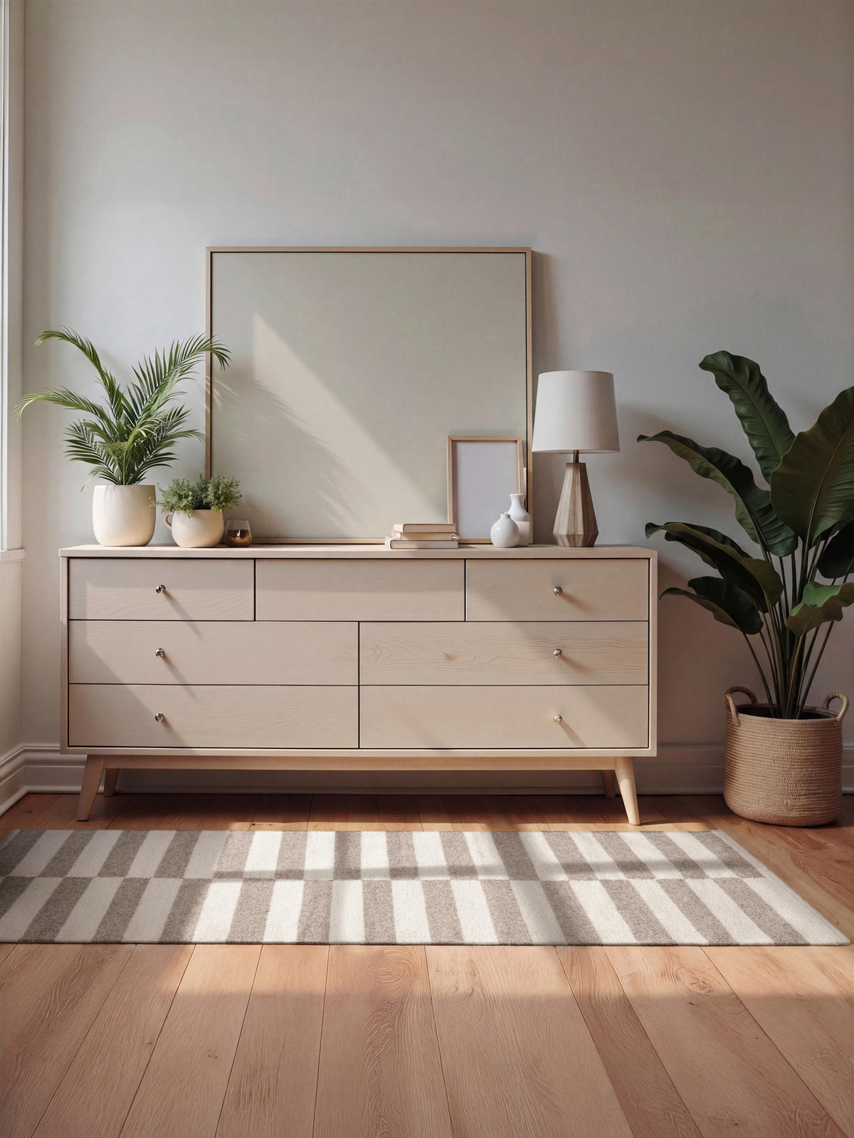 HANDWEBTEPPICH 80/150 cm Vika Weiß, Greige rechteckig  - Greige/Weiß, Basics, Textil (80/150cm) - Hanse Home