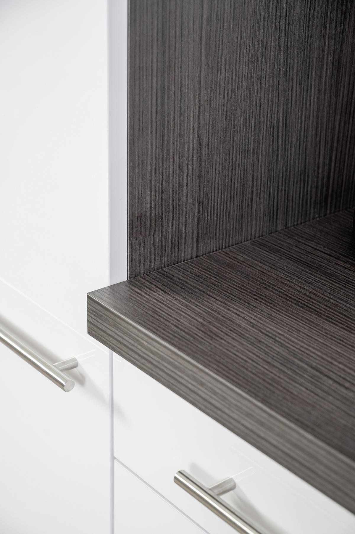 KÜCHENBLOCK 210 cm   in Grau, Schwarz  - Alufarben/Schwarz, Basics, Holzwerkstoff (210cm) - Respekta