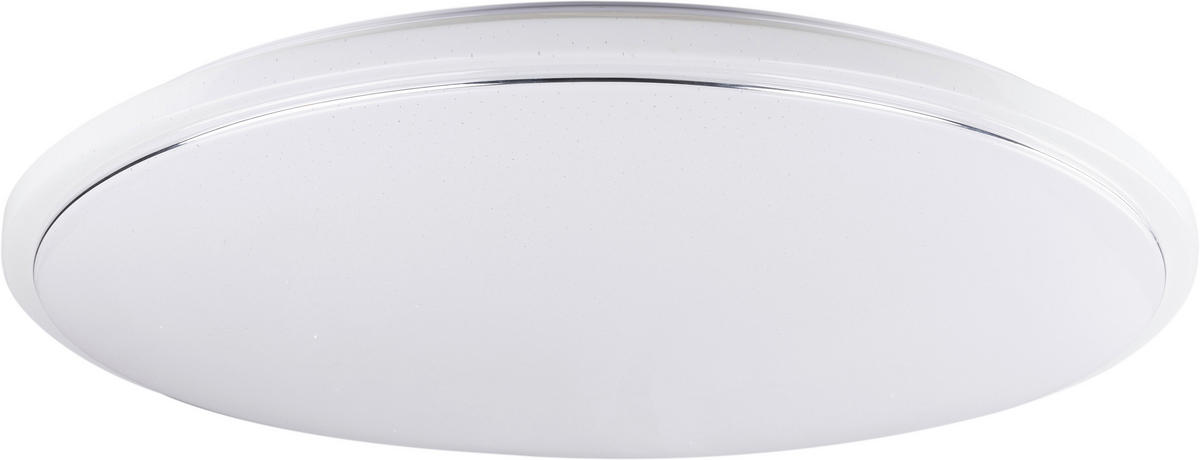 LED MENNYEZETI LÁMPA - fehér, Basics, műanyag/fém (75/10cm) - Novel