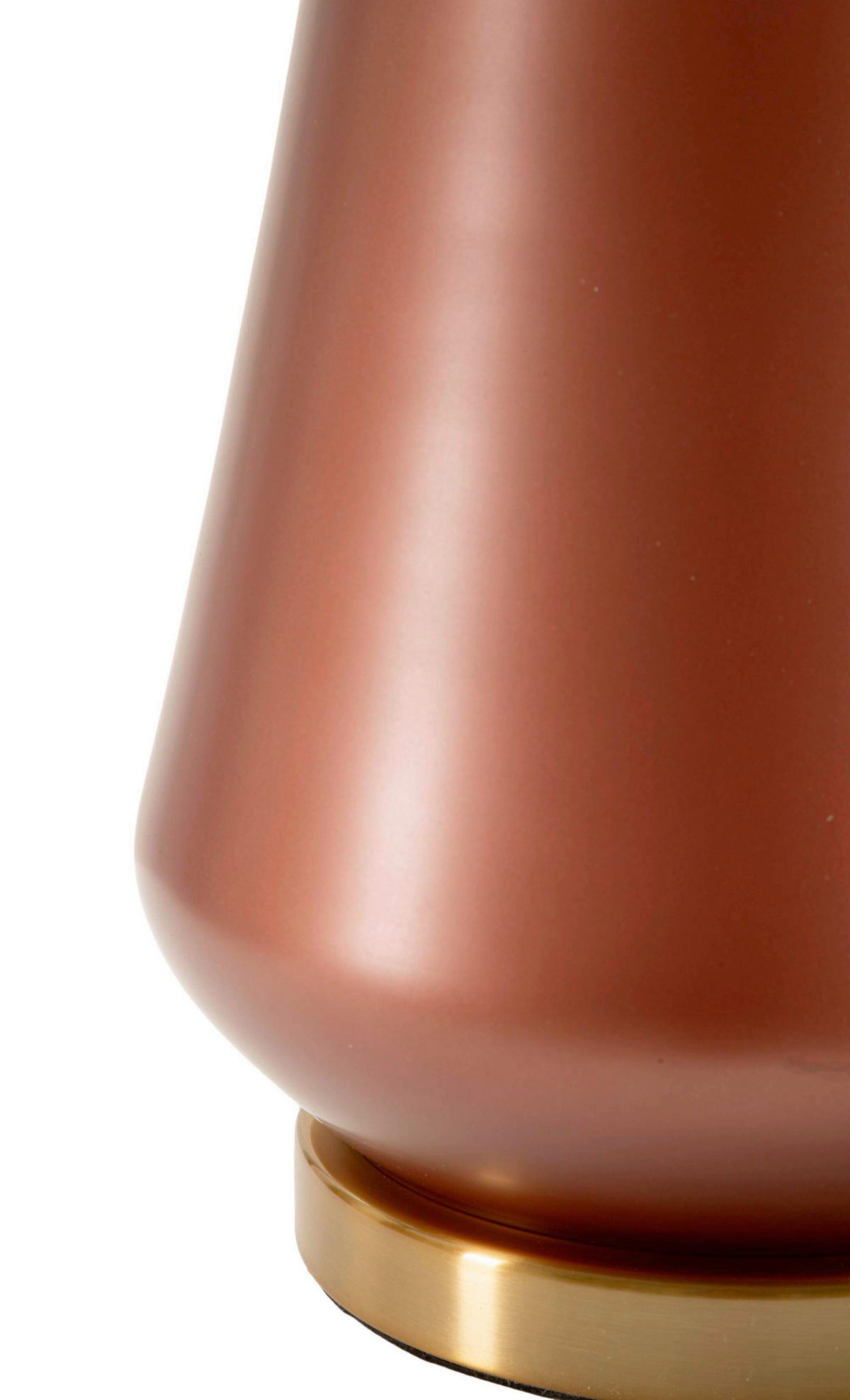 TISCHLEUCHTE   - Goldfarben/Braun, Basics, Glas/Textil (35.5/65/35.5cm)