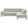 ECKSOFA in Flachgewebe Beige  - Beige/Schwarz, Design, Holzwerkstoff/Textil (272/217cm) - Pure Home Comfort