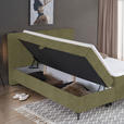 BOXBETT 140/200 cm  in Olivgrün  - Schwarz/Olivgrün, Design, Holz/Holzwerkstoff (140/200cm) - Xora