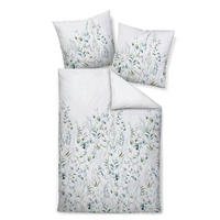 BETTWÄSCHE Makosatin 155/220 cm  - Grün, Design, Textil (155/220cm) - Janine
