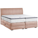 BOXSPRINGBETT 160/200 cm  in  - Wengefarben, KONVENTIONELL, Holz/Textil (160/200cm) - Novel