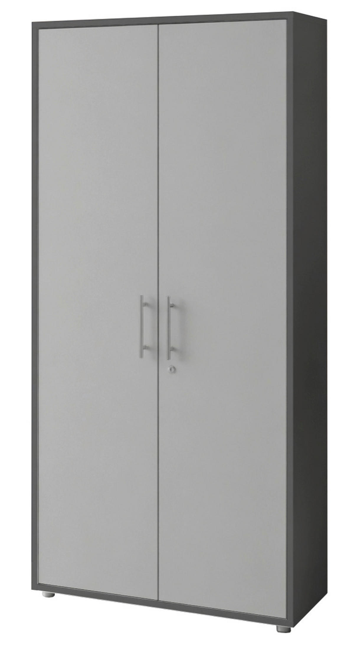 AKTENSCHRANK Anthrazit, Hellgrau  - Anthrazit/Hellgrau, MODERN, Holzwerkstoff (168,8/185,6/33cm) - MID.YOU