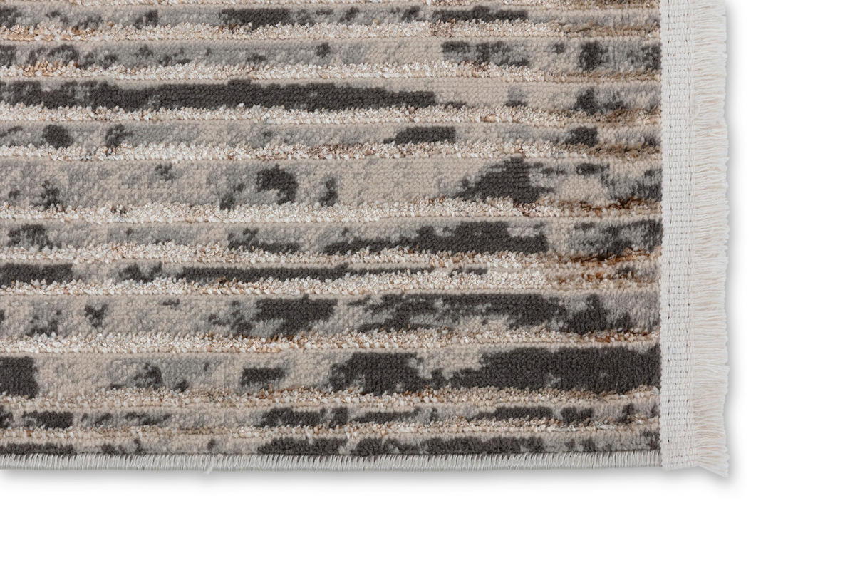 WEBTEPPICH Wohnzimmer 80/150 cm Castello Schwarz, Goldfarben rechteckig  - Goldfarben/Schwarz, Design, Textil (80/150cm) - Astra
