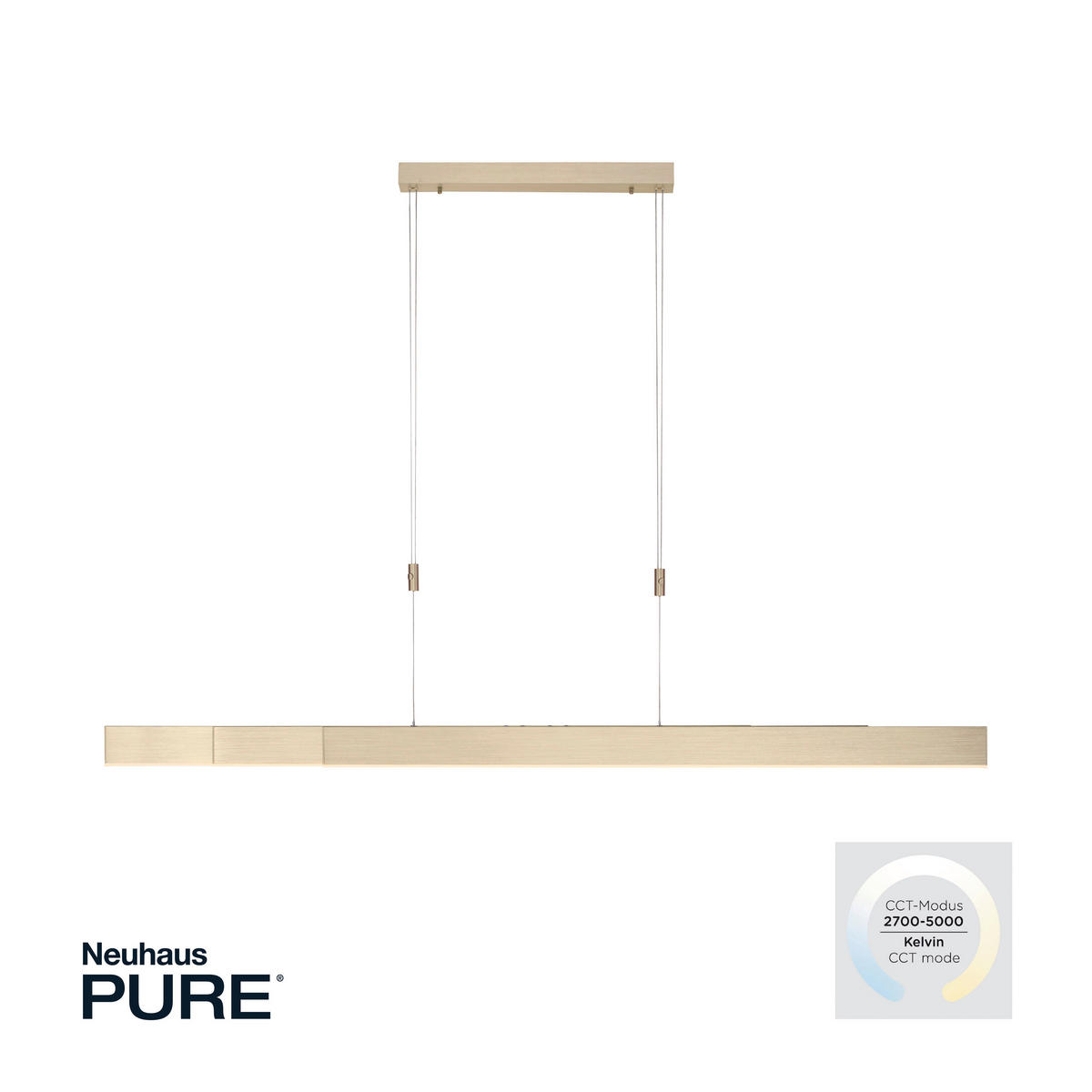 LAMPĂ SUSPENDATĂ CU LED 110-200/5,5/110-200 cm  - Design, plastic/metal (110-200/5,5/110-200cm)