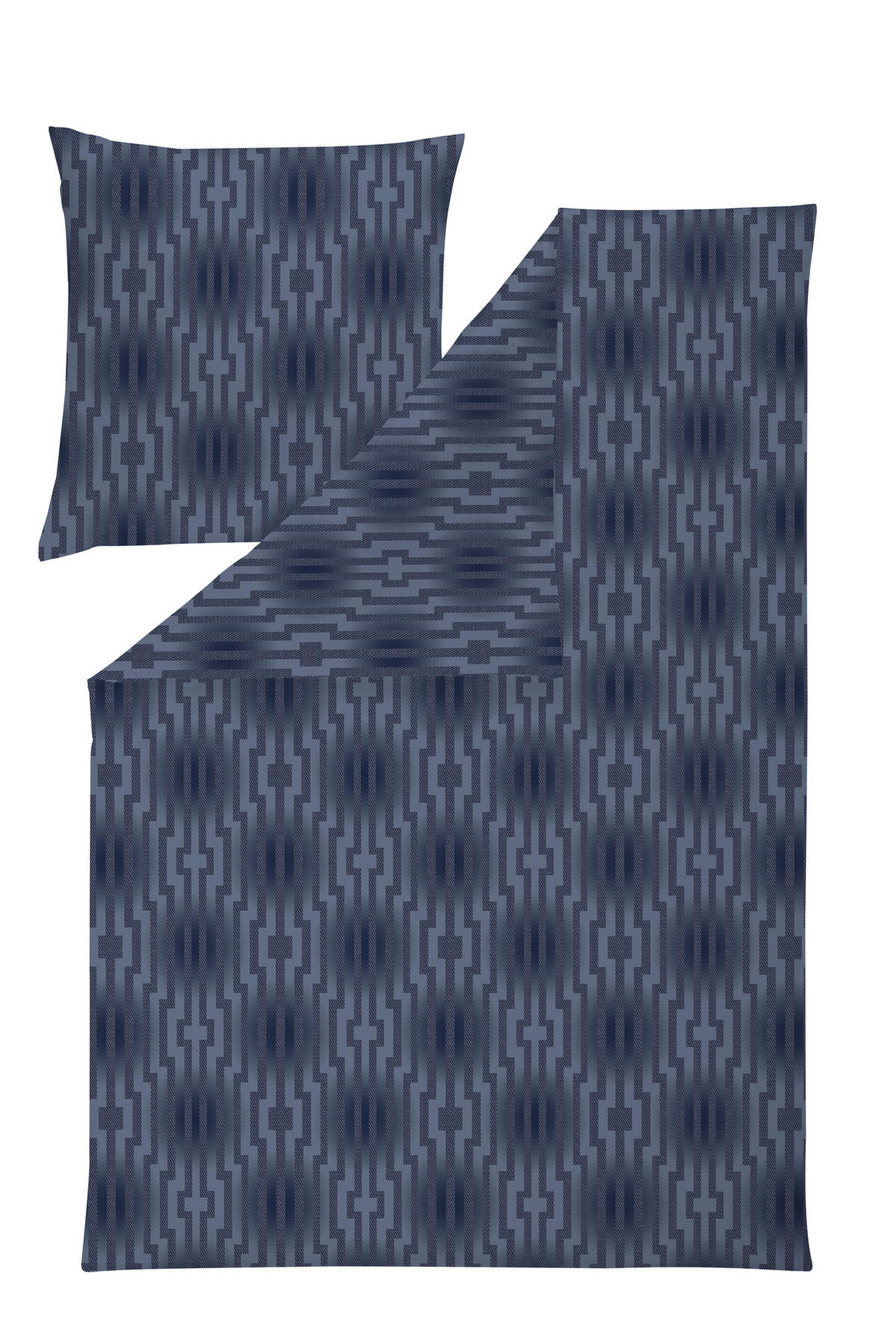 BETTWÄSCHE ATELIER Interlock-Jersey 155/220 cm  - Dunkelblau, Design, Textil (155/220cm) - Estella