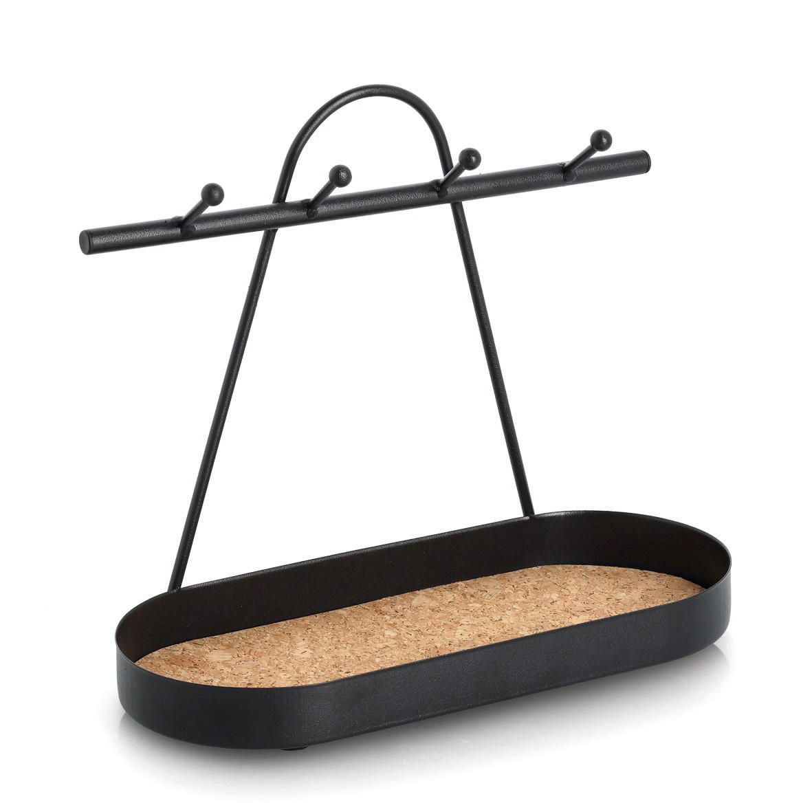 ABLAGE  - Schwarz, Basics, Holz/Metall (27,5/12,5/23,5cm) - Zeller Present