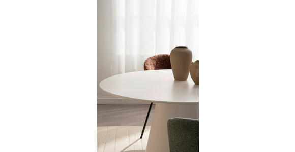 ESSTISCH 120/120/75 cm Nachbildung  Holzwerkstoff rund Beige  - Beige, Design, Holzwerkstoff (120/120/75cm) - Xora